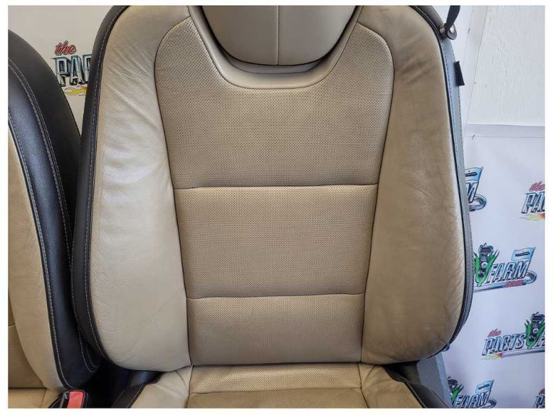 2010-2011 Chevy Camaro SS Front Rear Set Tan Coupe Seats Bucket Good Bags 2332 - The Parts Farm