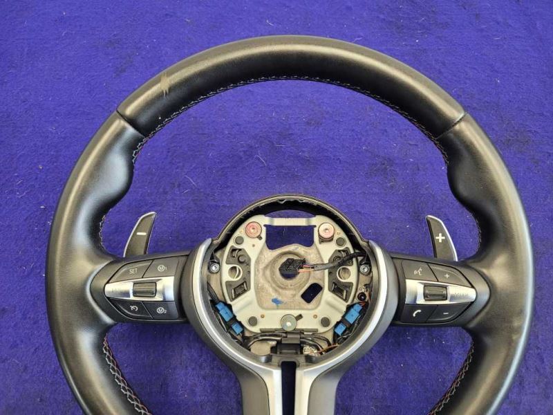 2015-2020 BMW M4 F82 F83 Sport Steering Wheel Driver Dash Leather Black - The Parts Farm