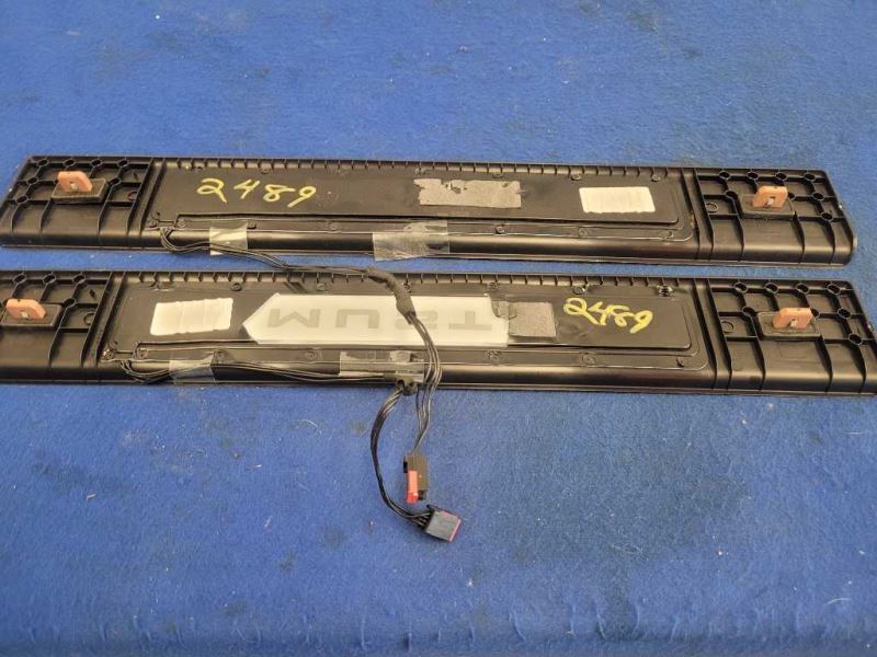 2015-2023 Ford Mustang GT S550 Pair Door Sill Plates Lighted Scuff 2489 - The Parts Farm