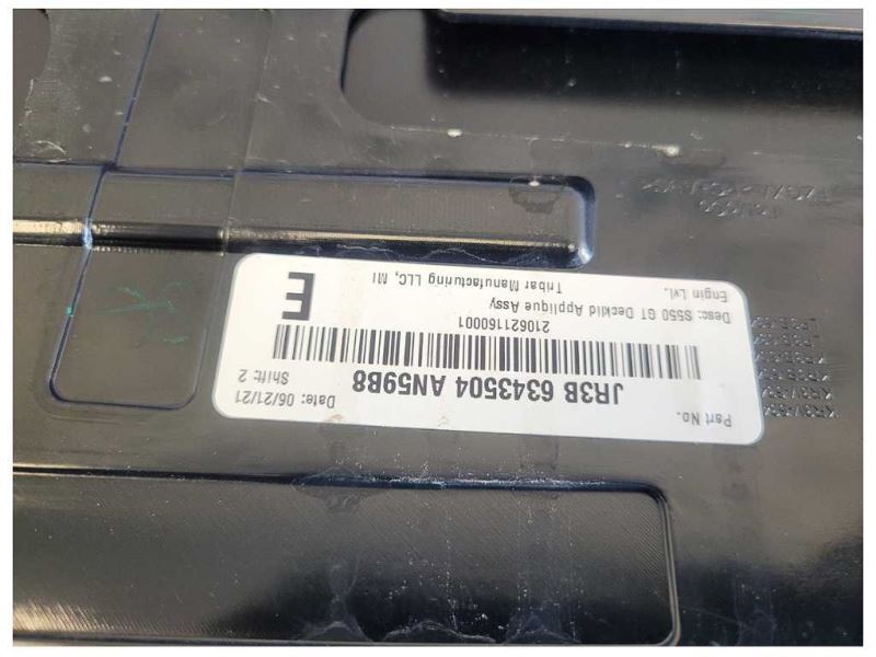2018-2023 Ford Mustang GT S550 Rear Finish Panel Tail Cover Camera 2543 - The Parts Farm