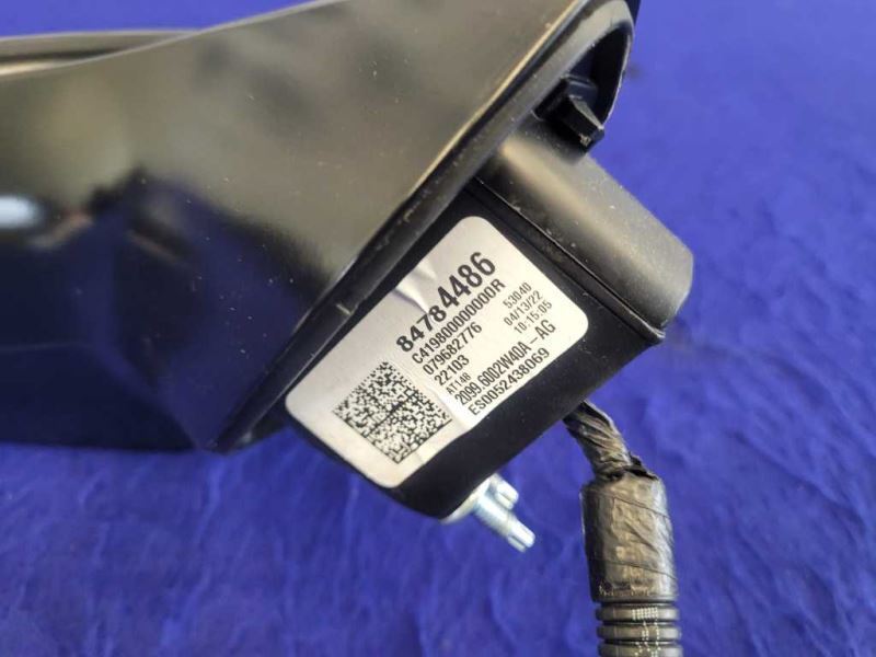 2016-2019 Chevrolet Camaro SS Passenger Rear View Mirror No Heat Black 1213 - The Parts Farm