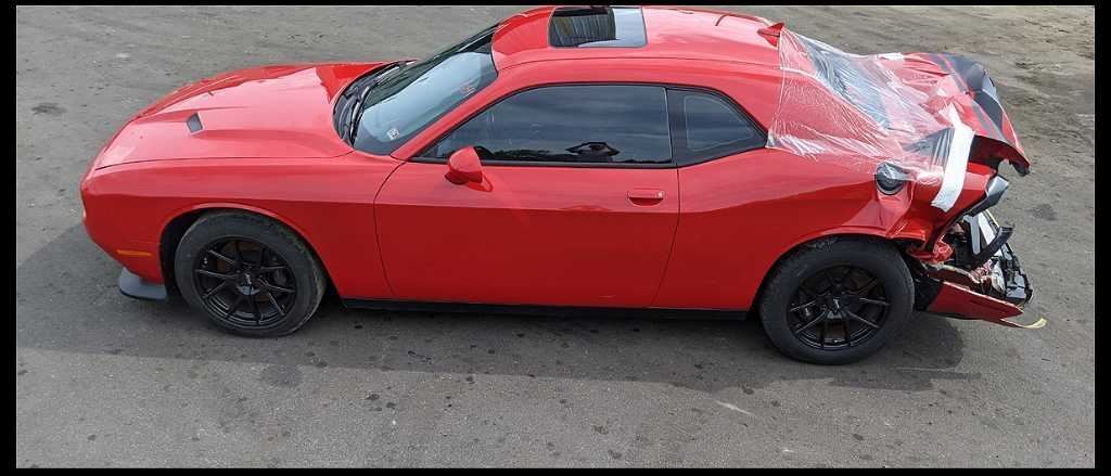 2015-2018 Dodge Challenger SRT-8 Scat Pack Driver Left LH Mirror Spot Heated Red - The Parts Farm