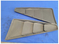 2005-2014 Ford Mustang GT Coupe Pair Side Louvers Window Paint Matte Black 2585 - The Parts Farm