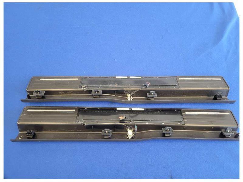 2011-2014 Ford Mustang GT Pair Door Sill Scuff Plates Lighted *Broke Tab* 2606 - The Parts Farm