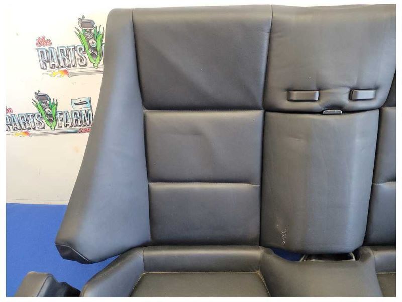 2001-2006 BMW M3 Convertible Rear Back Seat Black Leather Upper Lower 2451 - The Parts Farm