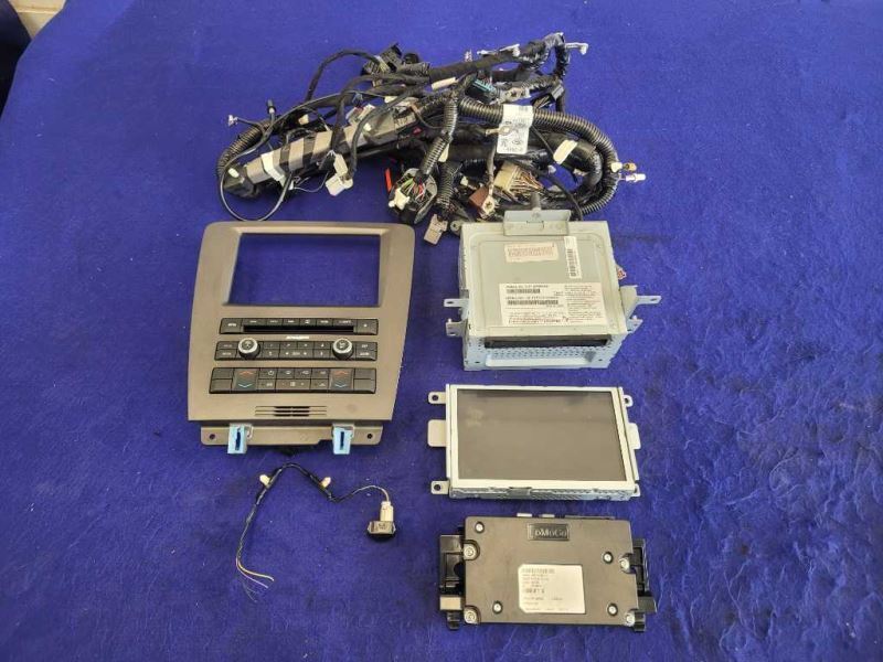 2013 Ford Mustang GT 5.0L Audio Receiver Radio Control Panel Info Screen 2417 - The Parts Farm
