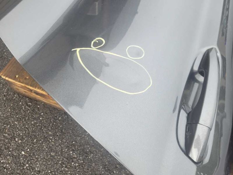 2015-2023 Ford Mustang GT S550 Driver Left Front Door Coupe Shell Paint J7 2033 - The Parts Farm