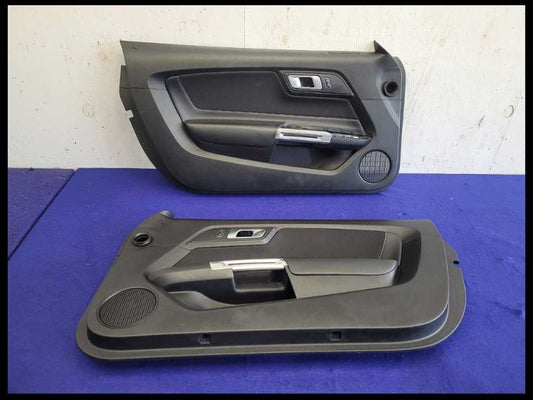 2015-2023 Ford Mustang GT S550 Pair Door Panels Base Leather Card Handle - The Parts Farm