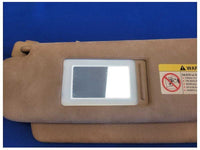 2004-2006 Porsche Cayenne Turbo 4.5L Pair Sun Visors Shade Mirror Tan 2137 - The Parts Farm