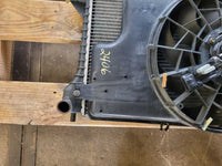 1994-1995 Ford Mustang GT 5.0L Radiator Fan Condenser Auto Tran Front 2406 - The Parts Farm