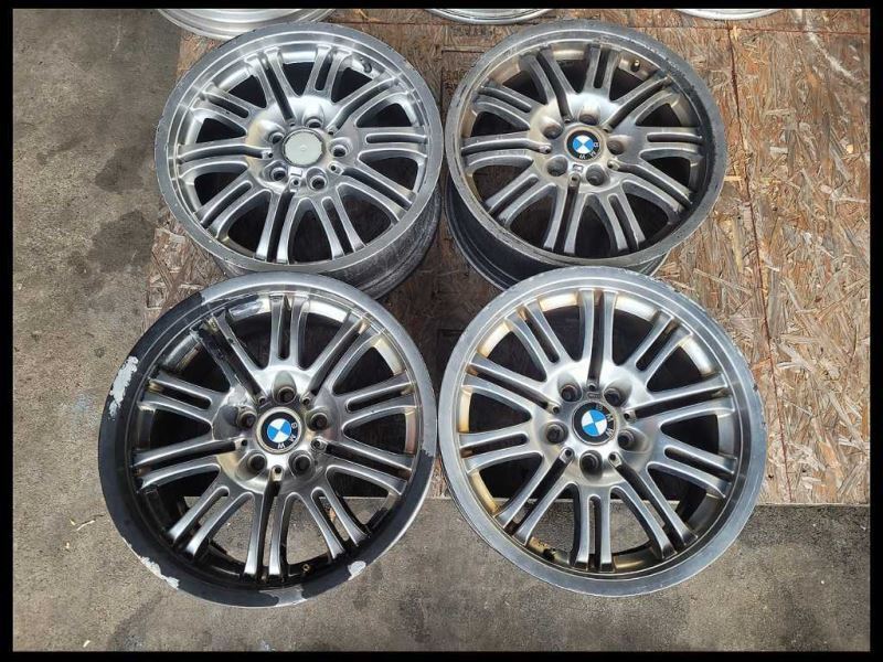 2001-2006 BMW M3 E46 Set Wheels 18" OEM Factory Need Refinished Scuffs - The Parts Farm