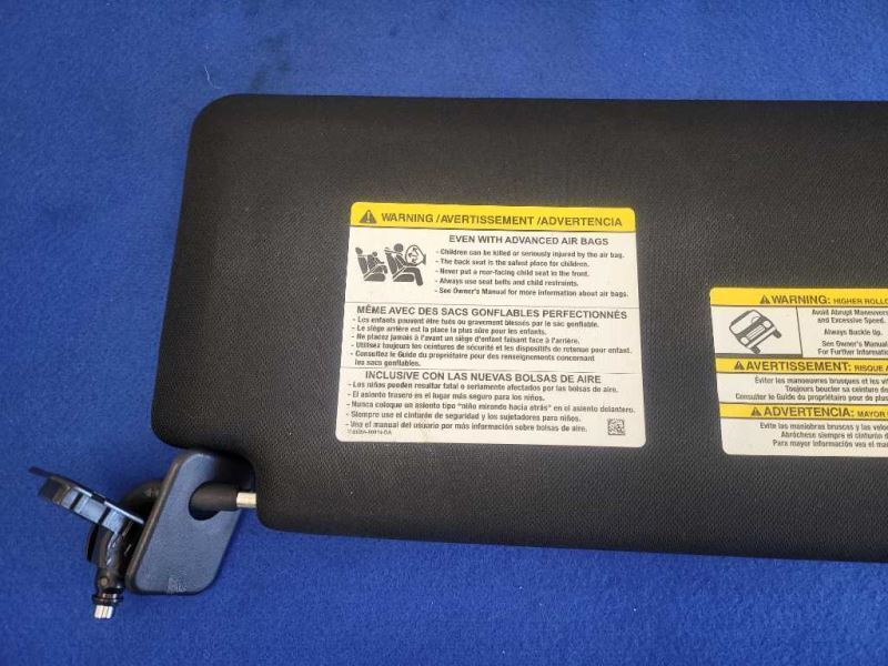 2015-2017 Ford F150 Pickup Truck Sun Visor Shade Driver Only Black 2481 - The Parts Farm