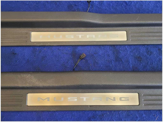 2011-2014 Ford Mustang GT S197 Pair Door Sill Scuff Plates Lighted 2901