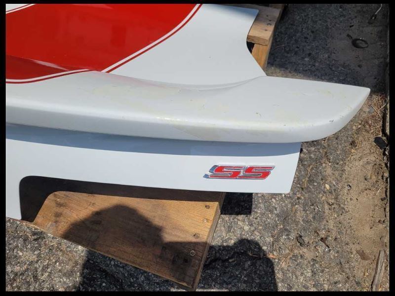2014-2015 Chevrolet Camaro SS Coupe Rear Back Deck Lid Spoiler D80 Paint White - The Parts Farm