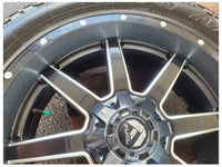 2015-2020 Ford F150 Pickup Truck Fuel Wheel 22x9.5 Black Paint Scuffs Toyo 2552 - The Parts Farm