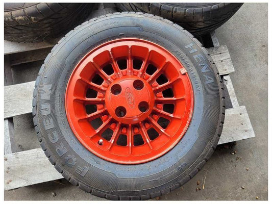 1987-1993 Ford Mustang GT 5.0L Wheel 15x7 Scuffs Tire Paint Red 2299
