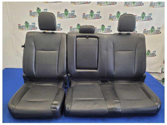 2015-2020 Ford F150 Pickup Truck Rear Leather Black Split Seat Crew Cab 2369