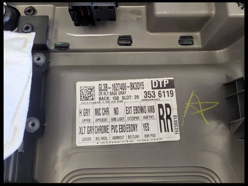 2015-2020 Ford F150 4X4 Pickup Truck Passenger Rear Door Panel Gray Back - The Parts Farm