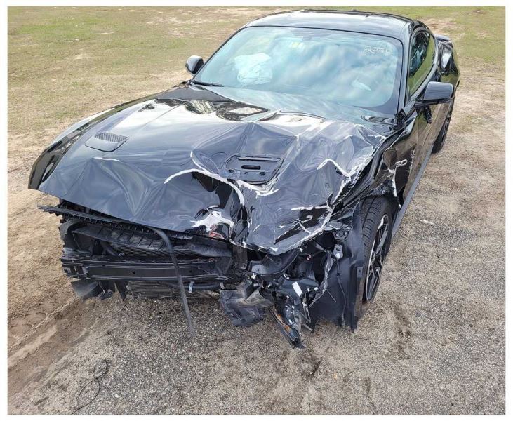 2015-2023 Ford Mustang GT S550 Front Leather Headrest Driver Passenger 2270 - The Parts Farm