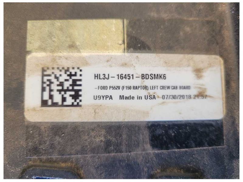 2015 -2023 Ford F150 Raptor SVT Driver Running Board Cover Step Up - The Parts Farm