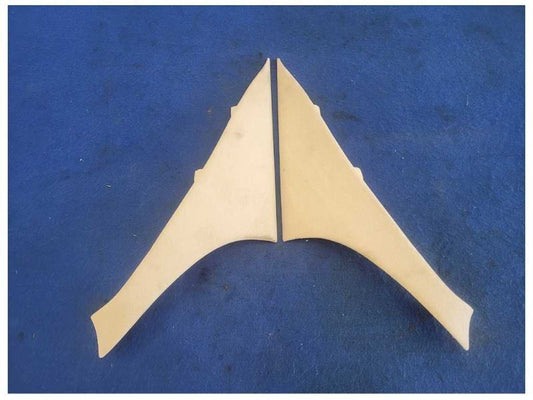 2012 Fisker Karma Sedan Hybrid Rear Pair C Pillar Cover Trim Panel 1959 - The Parts Farm