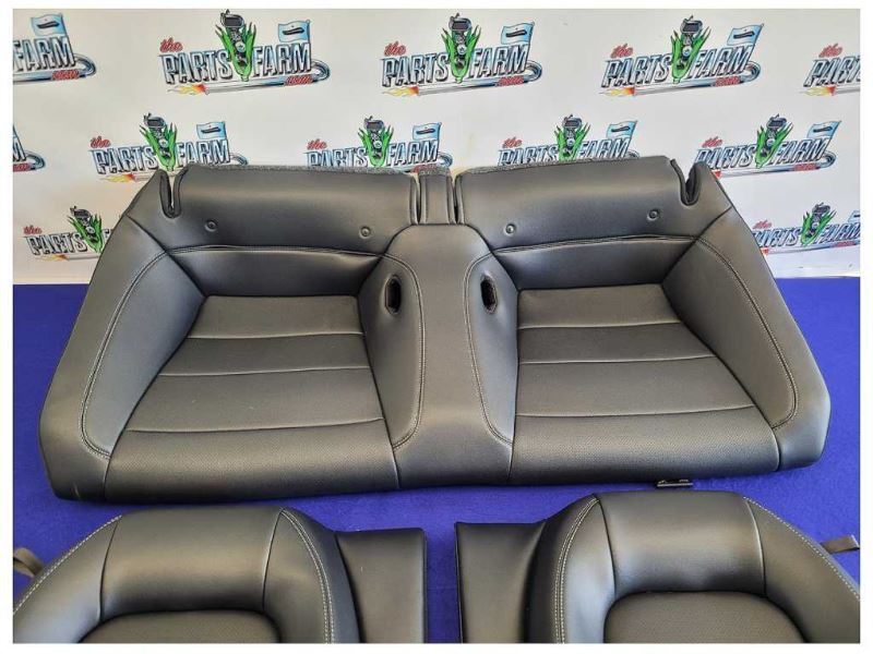 2015-2017 Ford Mustang GT S550 Rear Coupe Leather Seats Upper Lower 2346 - The Parts Farm
