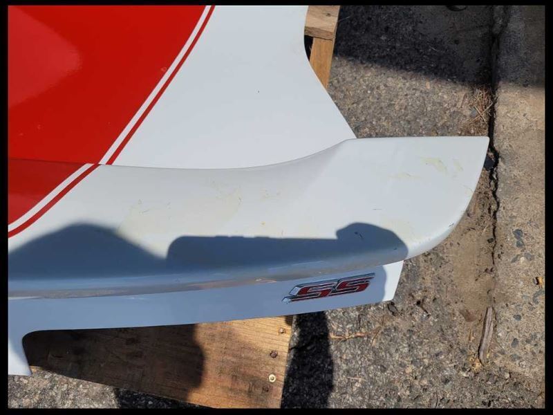 2014-2015 Chevrolet Camaro SS Coupe Rear Back Deck Lid Spoiler D80 Paint White - The Parts Farm