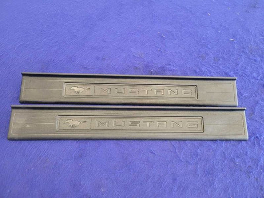2015-2023 Ford Mustang GT S550 Pair Door Sill Plates Scuff Front Interior 2386 - The Parts Farm
