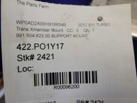 2017 Porsche 911 Turbo 991 Transmission Support Mount Rear Brace 2421 - The Parts Farm