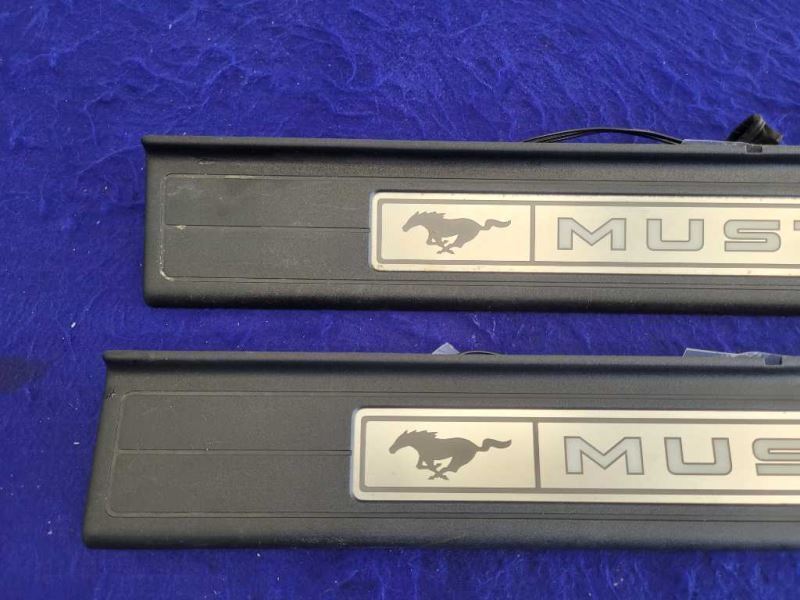 2015-2023 Ford Mustang GT S550 Pair Door Sill Plates Scuff Lighted Panel 2387 - The Parts Farm