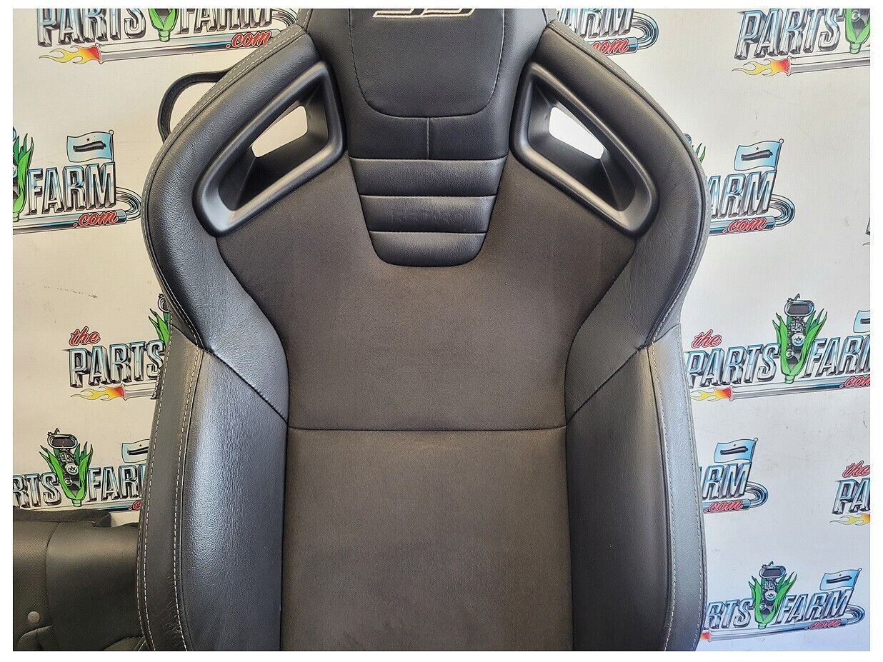 2010-2015 Chevrolet Camaro SS Recaro Coupe Bucket Leather Suede Seats Seat 2592 - The Parts Farm