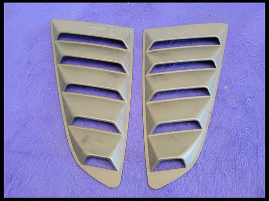2015-2021 Ford Mustang GT S550 Quarter Glass Covers Side Louvered Window Fins