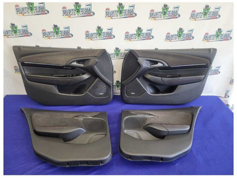 2014-2015 Chevrolet SS 6.2L Sedan Door Panels Front Back Suede Card 2350 - The Parts Farm