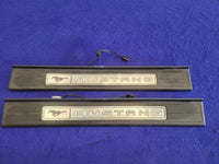 2015-2023 Ford Mustang GT S550 Pair Door Sill Plates Scuff Lighted Panel 2321 - The Parts Farm