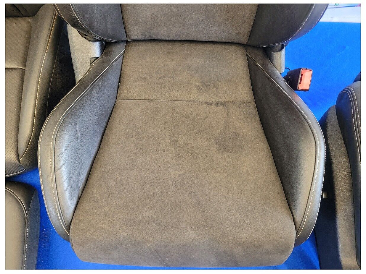 2010-2015 Chevrolet Camaro SS Recaro Coupe Bucket Leather Suede Seats Seat 2592 - The Parts Farm
