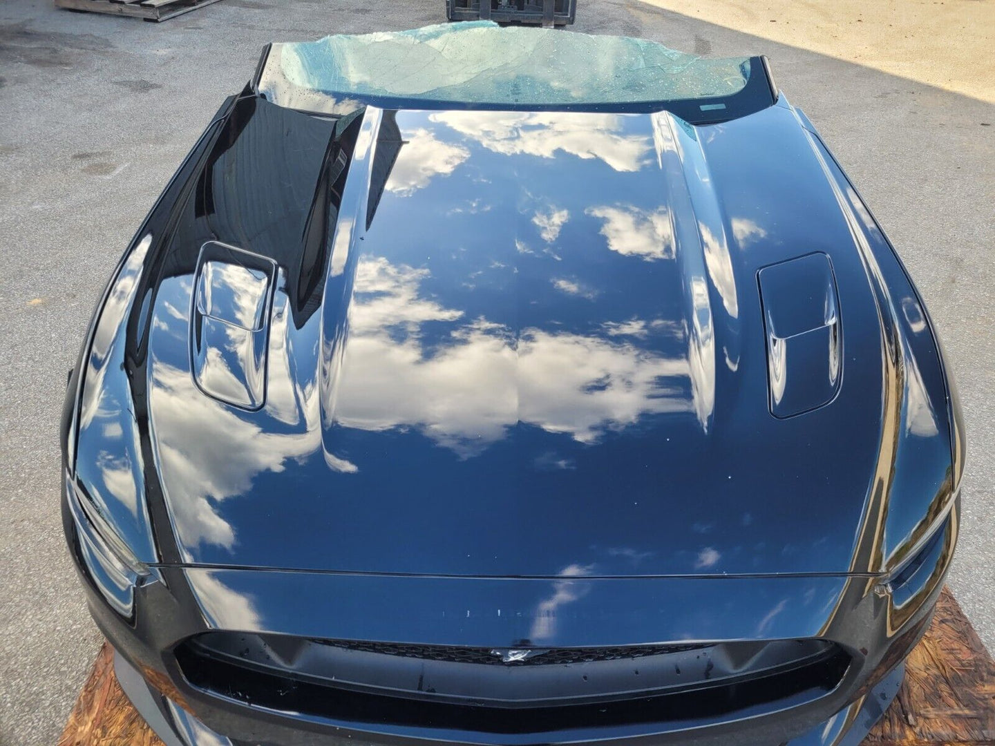 2015-2017 Ford Mustang GT S550 Front Clip Bumper Fender Hood Paint G1 2643 pp1 - The Parts Farm