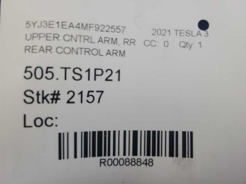 2017-2021 Tesla Model 3 Standard Plus Rear Back Upper Control Arm Suspension - The Parts Farm