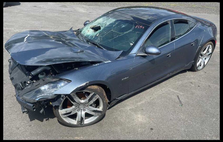 2012 Fisker Karma Sedan Hybrid Rear Trunk Deck Lid Hatch Paint Gray 1595 - The Parts Farm