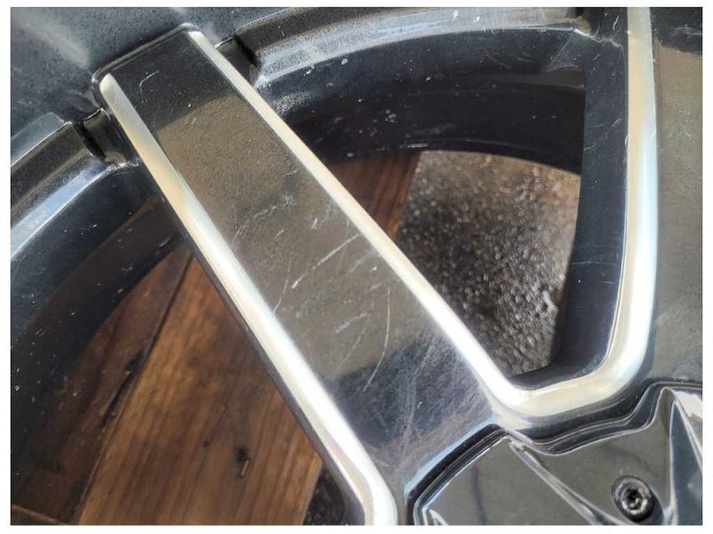 2015-2020 Ford F150 Pickup Truck Fuel Wheel 22x9.5 Black Paint Scuffs Toyo 2552 - The Parts Farm