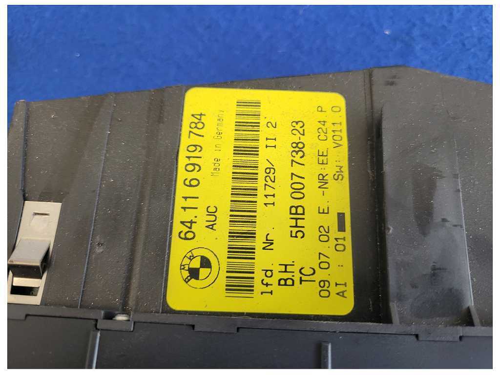 2003 BMW M3 E46 Coupe Front HVAC AC Temperature Controls Switch 1899 - The Parts Farm