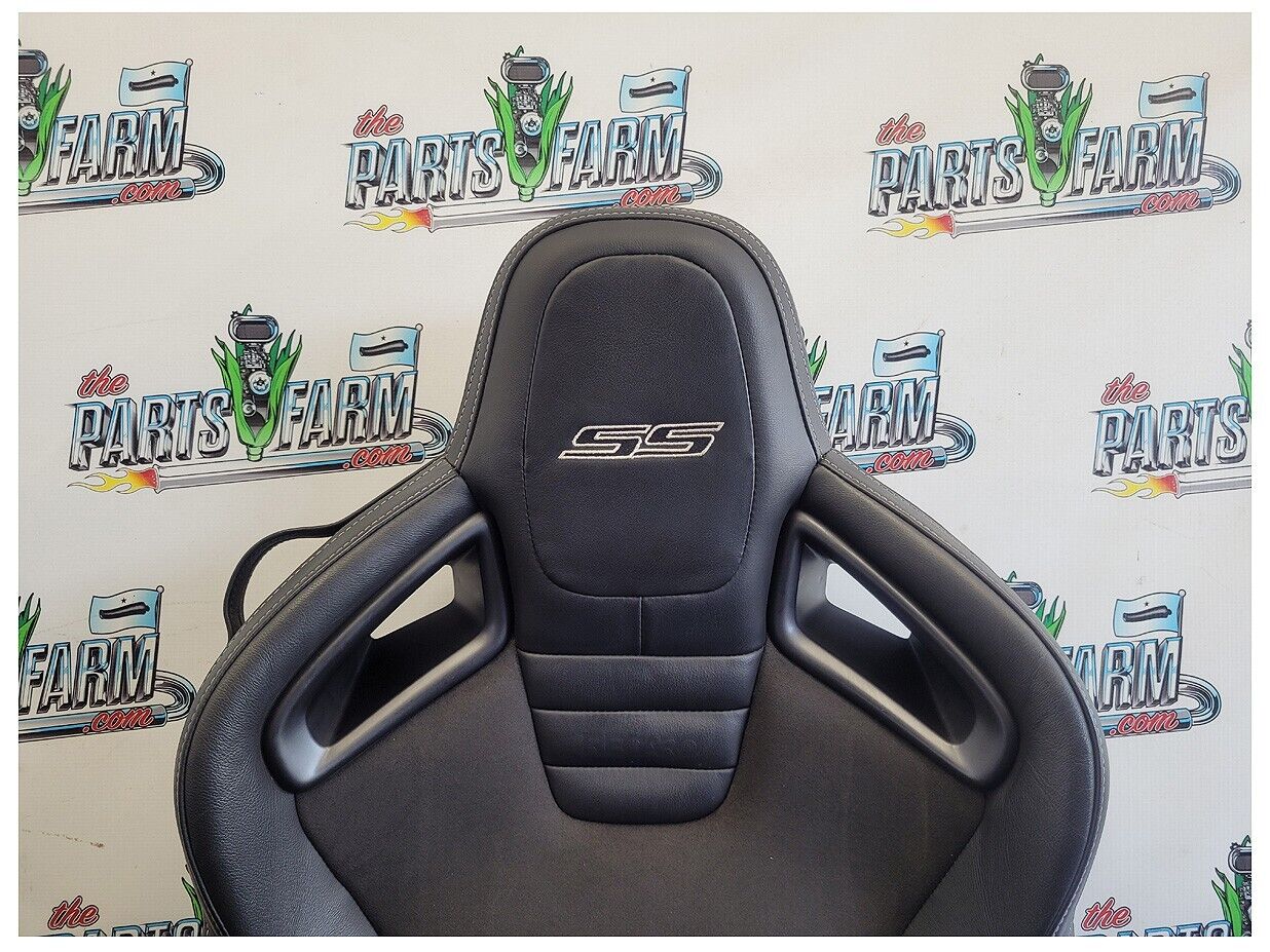 2010-2015 Chevrolet Camaro SS Recaro Coupe Bucket Leather Suede Seats Seat 2592 - The Parts Farm