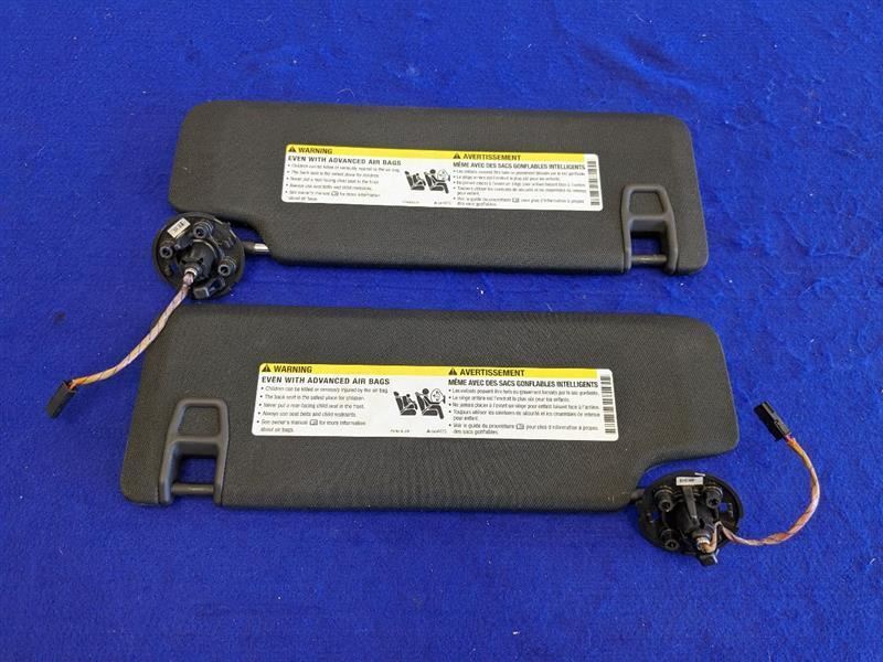 2017-2022 Chevrolet Camaro SS Coupe Pair Front Sun Visors Shade 2265 - The Parts Farm