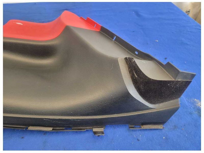 1994-1998 Ford Mustang GT Coupe Driver LH Rear Quarter Plastic Trim Red Black - The Parts Farm