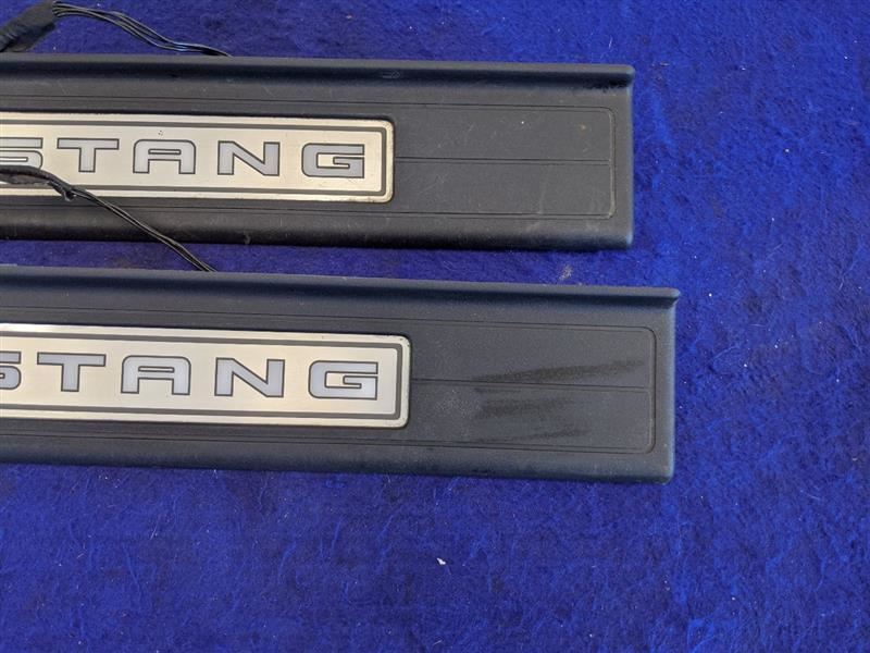 2015-2023 Ford Mustang GT S550 Pair Driver Passenger Door Sill Scuff Lighted - The Parts Farm