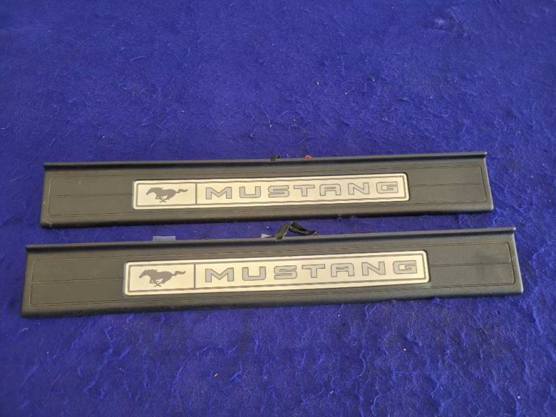 2015-2023 Ford Mustang GT S550 Pair Door Sill Plates Scuff Lighted Light 2279 - The Parts Farm