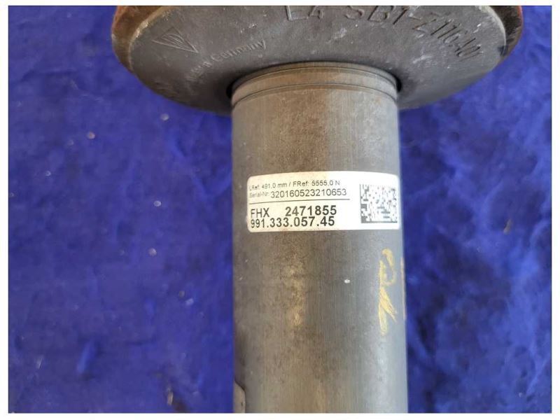 2017 Porsche 911 Turbo 991 Passenger Rear Shock Spring Suspension 2421 - The Parts Farm