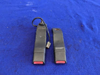 1994-1995 Ford Mustang Cobra GT Front Seatbelt Buckles Coupe Black Center - The Parts Farm