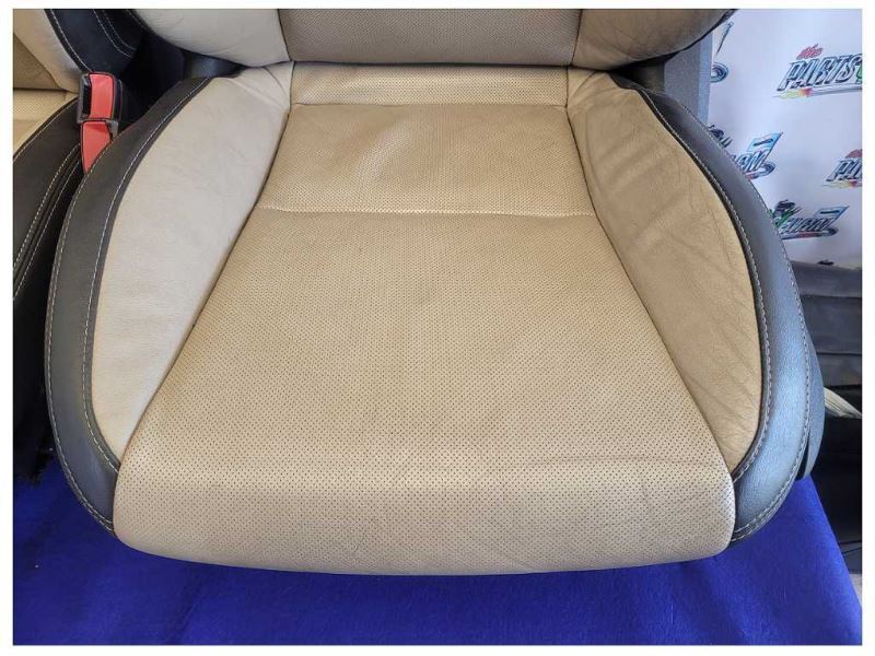 2010-2011 Chevy Camaro SS Front Rear Set Tan Coupe Seats Bucket Good Bags 2332 - The Parts Farm