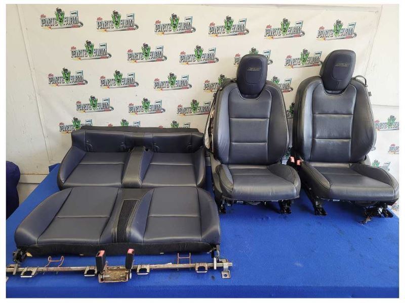 2012-2015 Chevrolet Camaro SS Convertible Set Seats Bucket Leather Blue 2582 - The Parts Farm