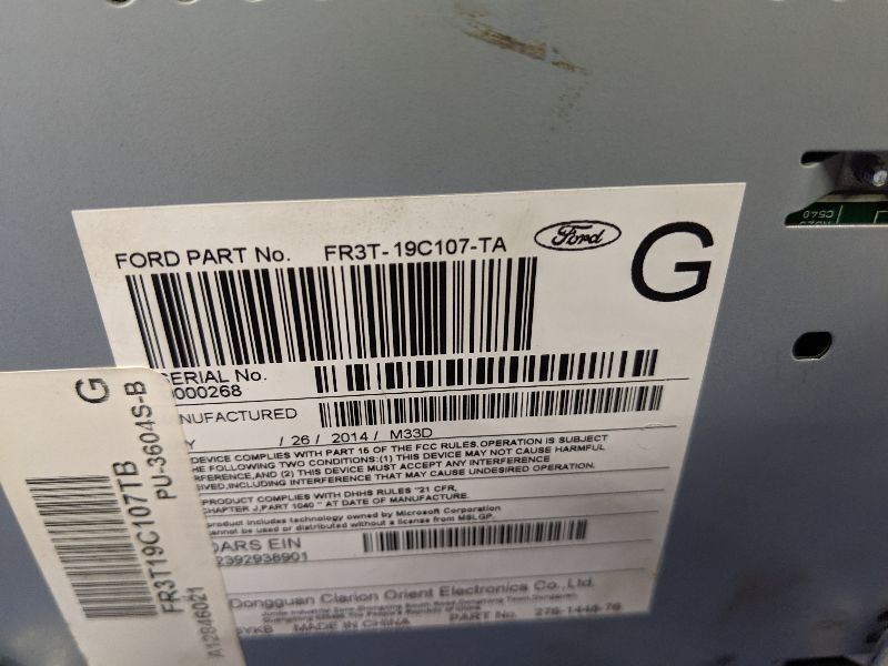 2015-2017 Ford Mustang GT S550 Info-GPS-TV Screen Front Display Center Dash - The Parts Farm